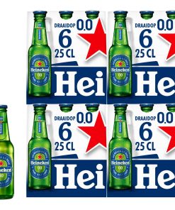 Heineken 0.0 Alcoholvrij Bier Draaidop Flesjes 25cl Doos 24 Stuks