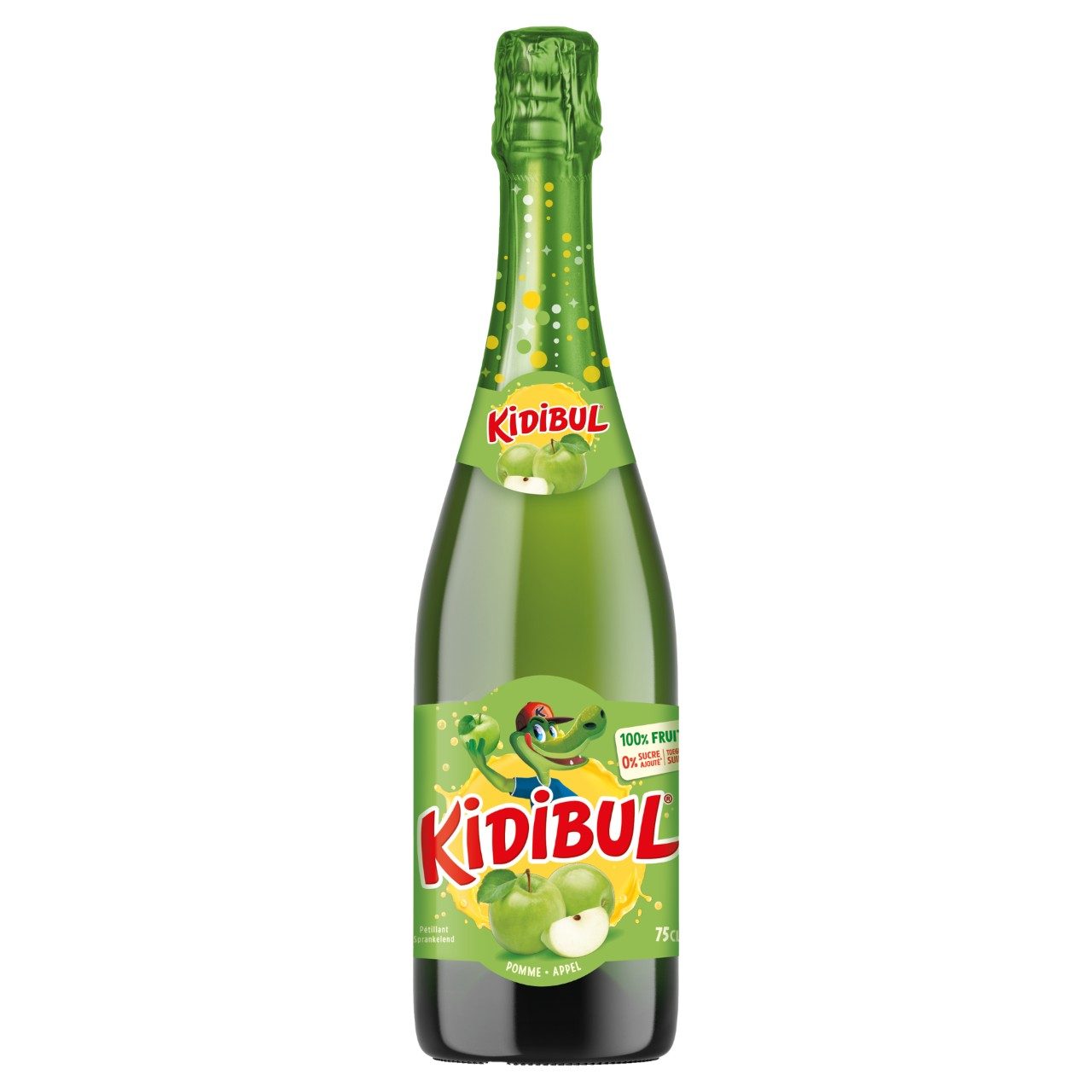 Kidibul Appel kinderchampagne 75cl – alcoholvrij en zonder toegevoegde suiker