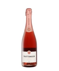 Taittinger Brut Prestige Rosé Champagne 75cl, fles rosé champagne met Taittinger-merkvermelding