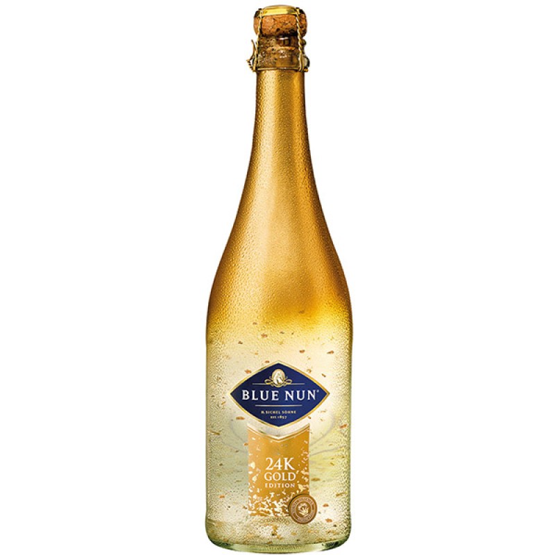 Blue Nun 24K Gold Edition Sparkling Wijn 75cl met goudvlokken
