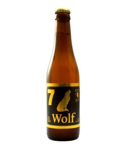 Wolf 7 blond bier 33cl met 7,4% alcohol, verkrijgbaar per krat van 24 flesjes