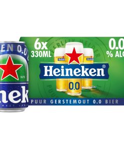 Tray Heineken 0.0 Alcoholvrij Bier met 24 blikjes van 33cl