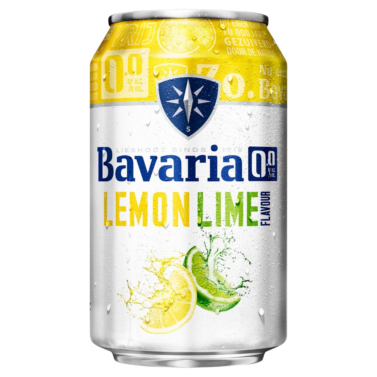 Bavaria Fruity Lemon Lime 0.0 Blikjes Tray 24 stuks