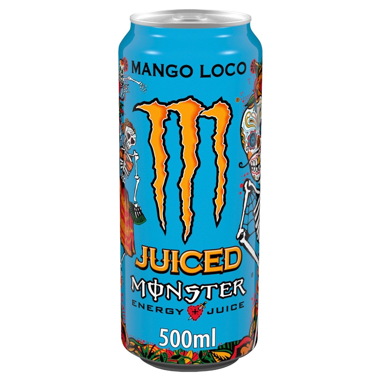 Monster Juiced Mango Loco Energy Drink Blikjes 50cl Tray 12 Stuks met tropische mangosmaak