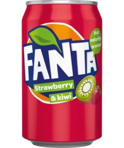 Fanta Strawberry Kiwi blikjes 33cl tray 24 stuks