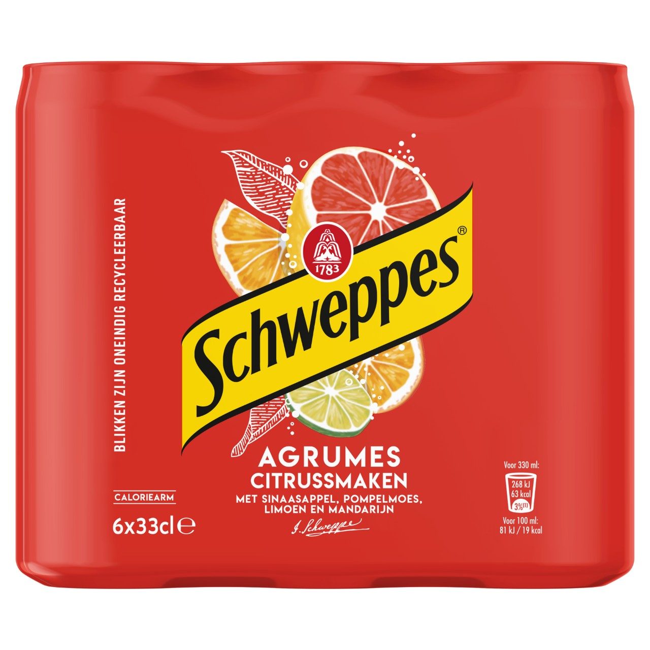 Schweppes Agrum Blikjes 33cl Tray 24 Stuks - Afbeelding 2