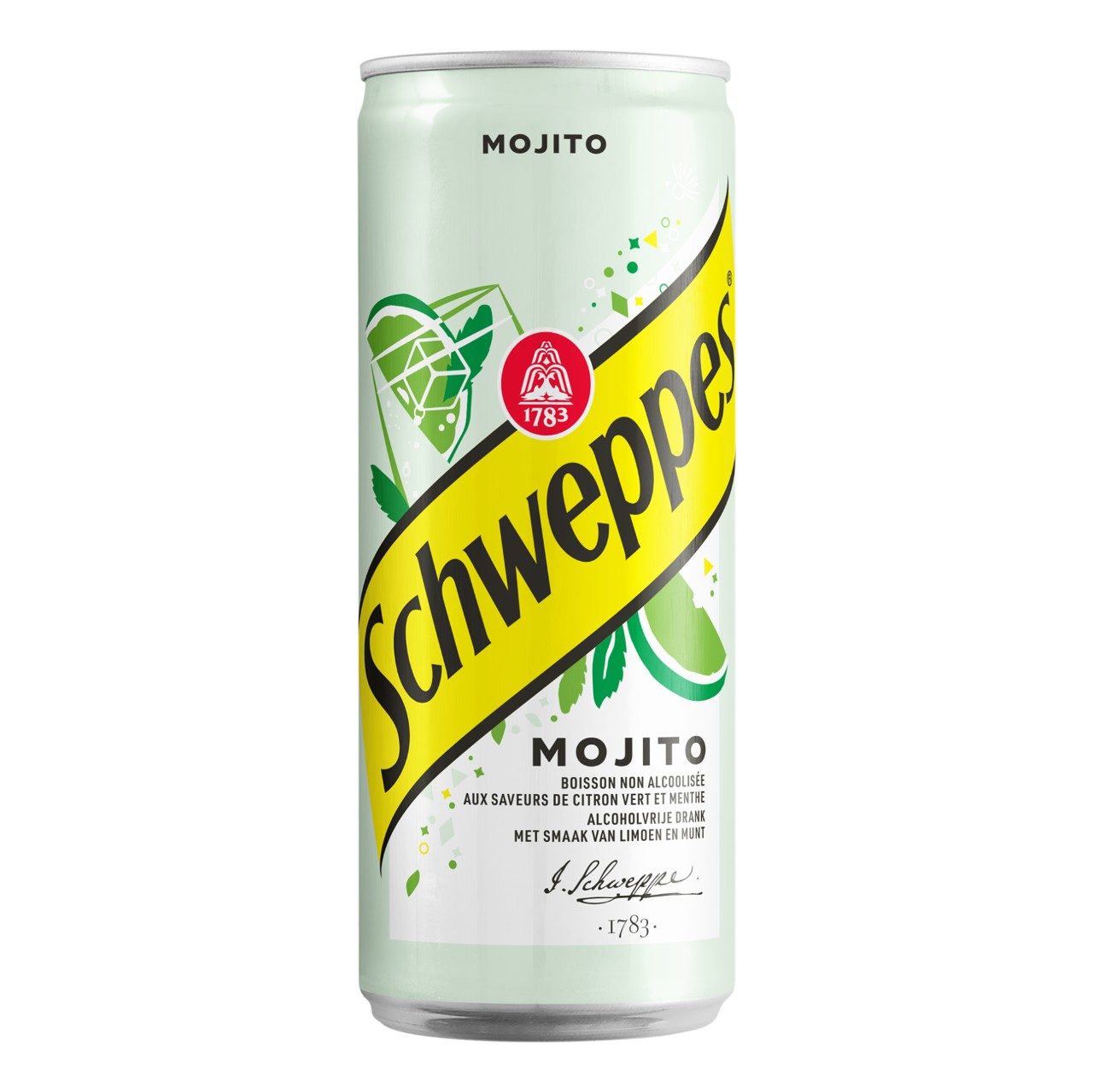 Schweppes Mojito Zero 33cl tray met 24 blikjes