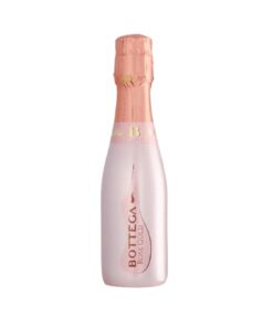 Bottega Rosé Gold Piccolo 20cl mousserende rosé in een glanzend roségouden mini flesje