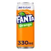 Fanta Orange Zero Blikjes 33cl Tray 24 Stuks NL