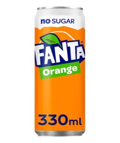 Fanta Orange Zero Blikjes 33cl Tray 24 Stuks NL