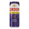 Gordons gin tonic premix blikjes tray van 12 stuks 25cl kant en klaar gemixt