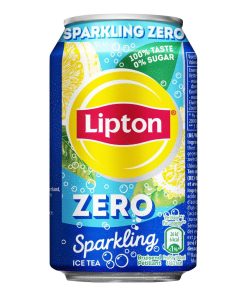 Lipton Ice Tea Sparkling Zero blikjes 33cl tray 24 stuks