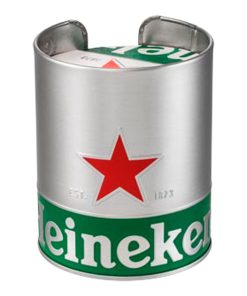 Heineken Viltjeshouder RVS inclusief gratis rol bierviltjes