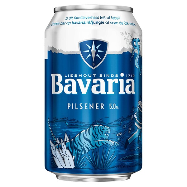 Bavaria bier blikjes 33cl tray 24 stuks
