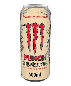 Monster Punch Energy Drink Blikjes 50cl Tray 12 Stuks met fruitige punchsmaak