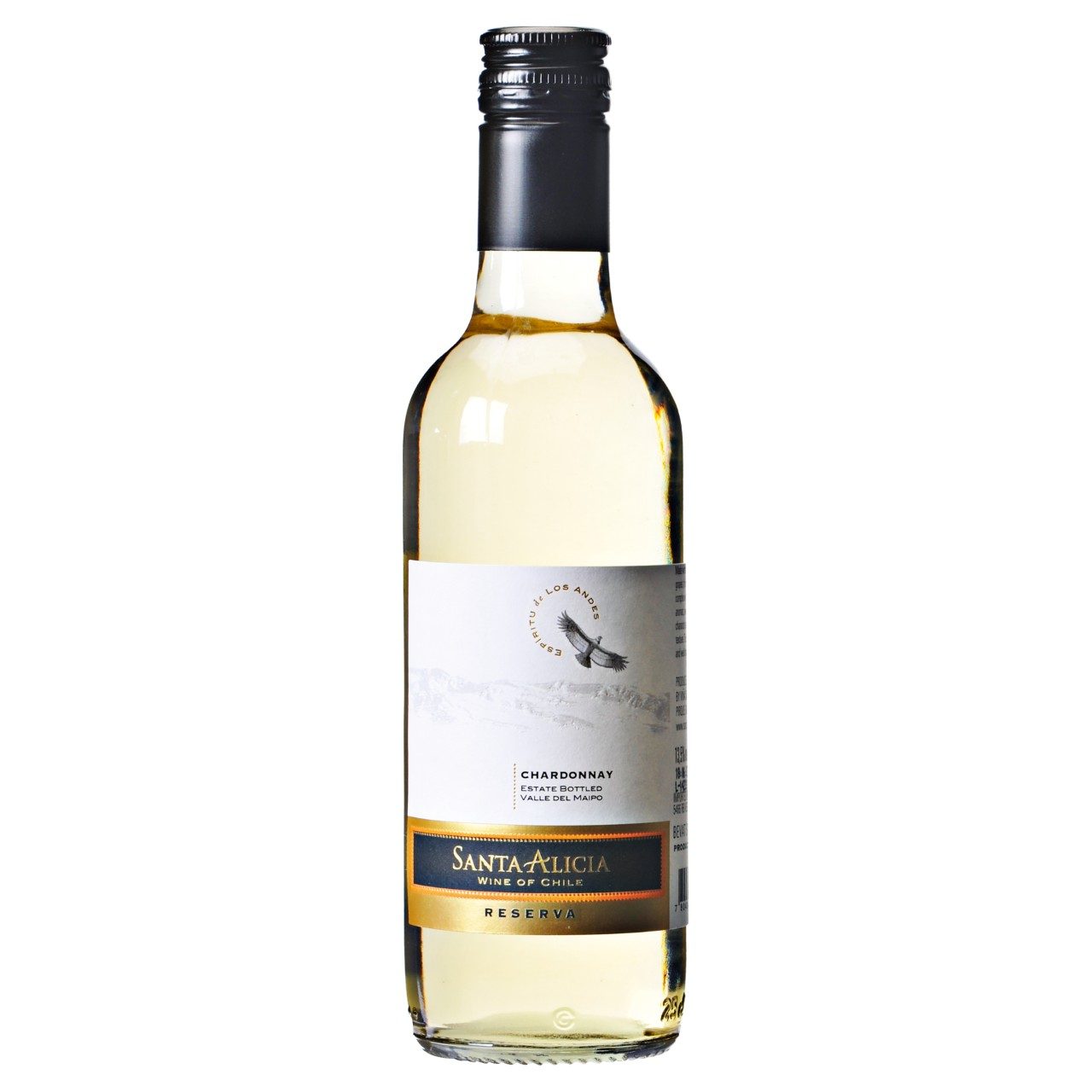 Santa Alicia Chardonnay Reserva 25cl Kleine Mini Flesjes Witte Wijn 4 Stuks Chili