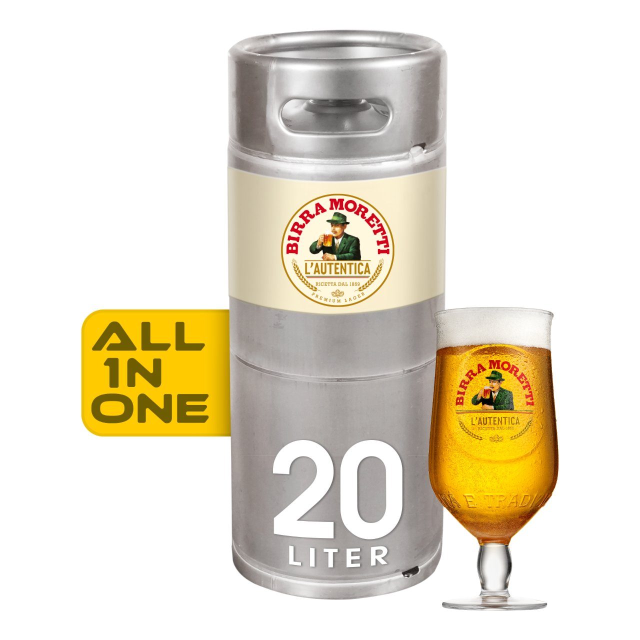 Birra Moretti Biervat 20 Liter