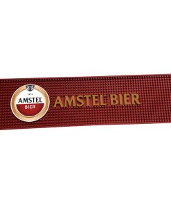 mstel Bier Barmatje van Rubber 60cm x 17cm langwerpige druppelmat met Amstel-ontwerp