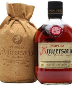 Pampero Aniversario Rum 70cl met luxe leren tas