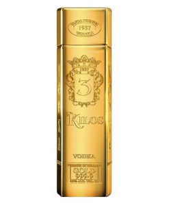 3 Kilos Gold Vodka 1 Liter – Luxe vodka in goudstaaf fles