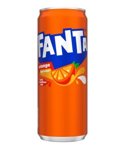 Fanta Orange Blikjes 33cl Tray 24 Stuks met sinaasappelfrisdrank