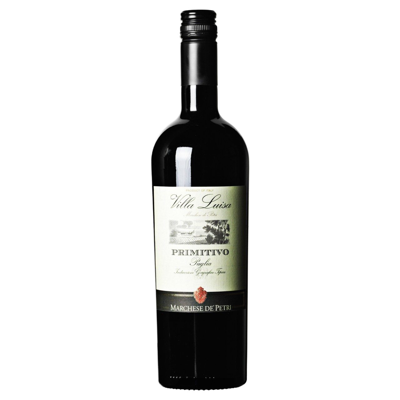Villa Luisa Primitivo Rode Wijn Italië 75cl Doos 6 Flessen