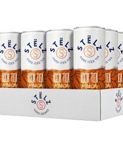 STËLZ Hard Iced Tea Peach 25cl tray met 12 blikjes