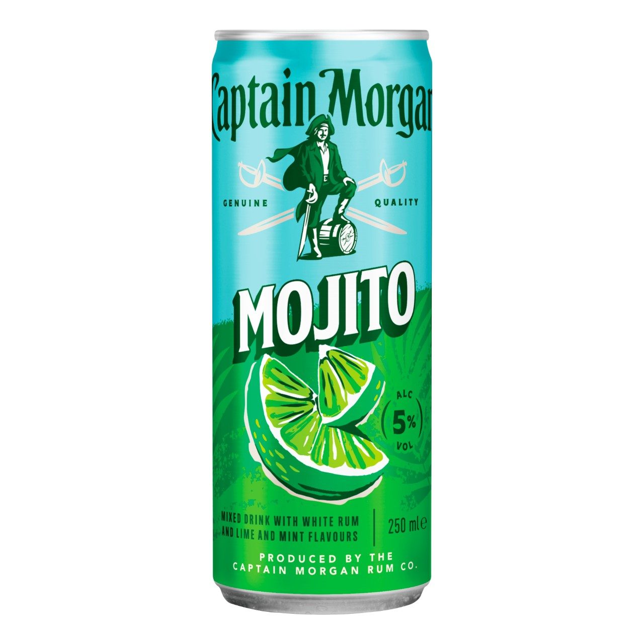 Captain Morgan Mojito 25cl – tray 12 blikjes