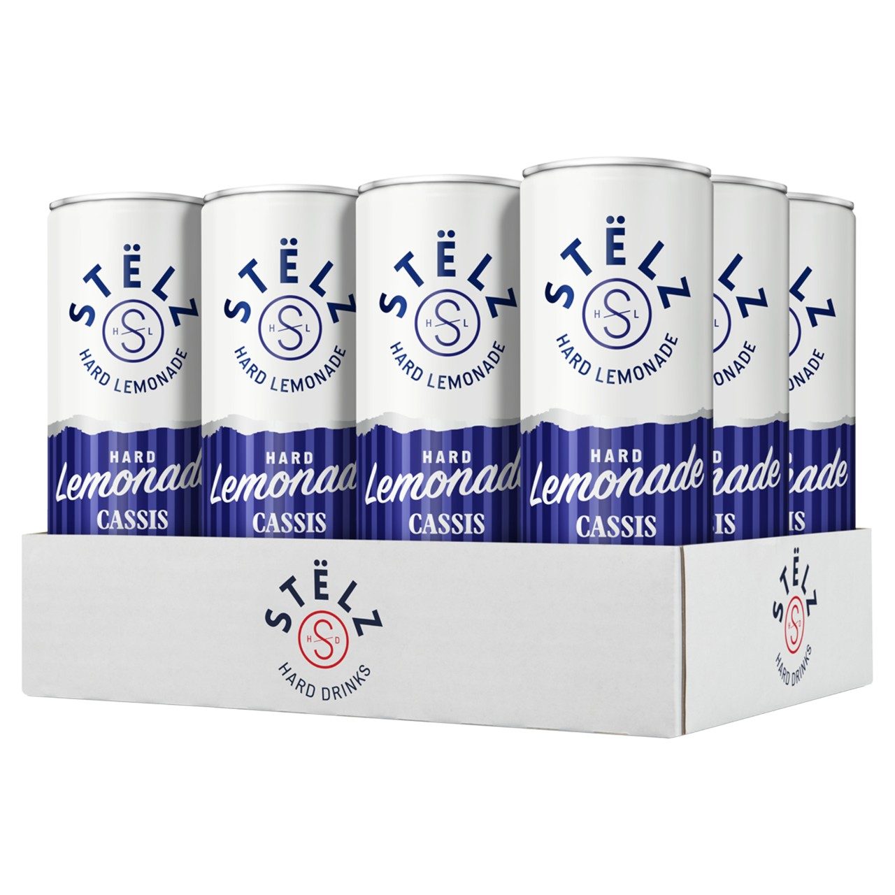 Stelz Hard Lemonade Cassis Blikjes 25cl Tray 12 Stuks - Afbeelding 2