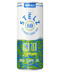 Stelz Iced Tea Lemon 0.0 Alcoholvrij Blikjes 25cl Tray 12 Stuks