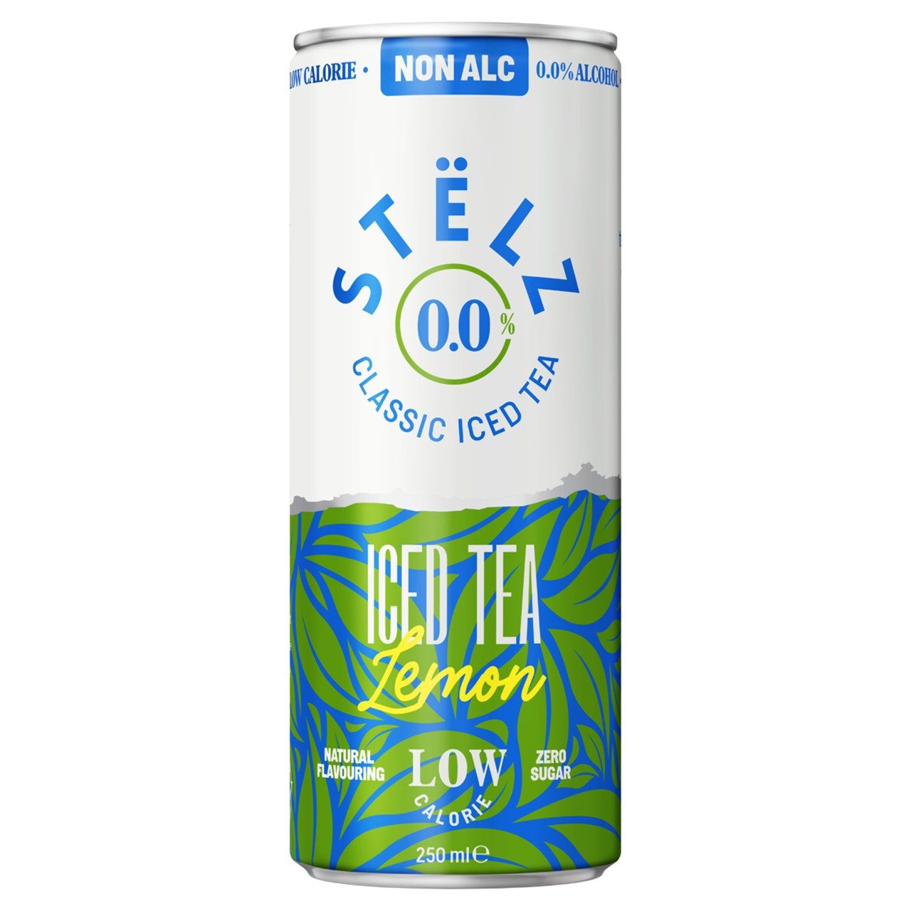Stelz Iced Tea Lemon 0.0 Alcoholvrij Blikjes 25cl Tray 12 Stuks