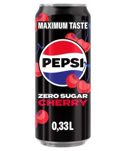 Pepsi Zero Cherry Cola Blikjes 33cl Tray 12 Stuks