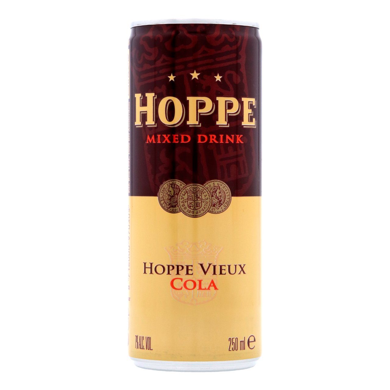 Hoppe Vieux Cola blikjes 25cl tray met 12 ready to drink cocktails