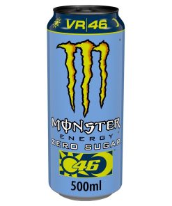 Monster Valentino Rossi Zero Energy Drink Blikjes 50cl Tray 12 Stuks