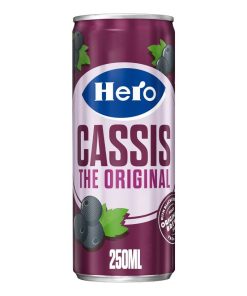 Hero Cassis tray met 24 blikjes van 25cl