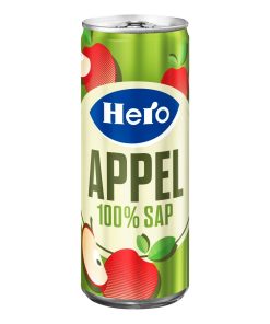 Hero Appelsap Blikjes 25cl Tray 24 Stuks
