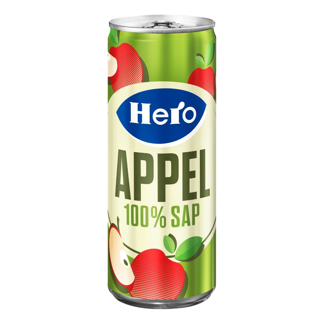 Hero Appelsap Blikjes 25cl Tray 24 Stuks