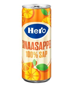 Hero Sinaasappelsap Blikjes 25cl Tray 24 Stuks