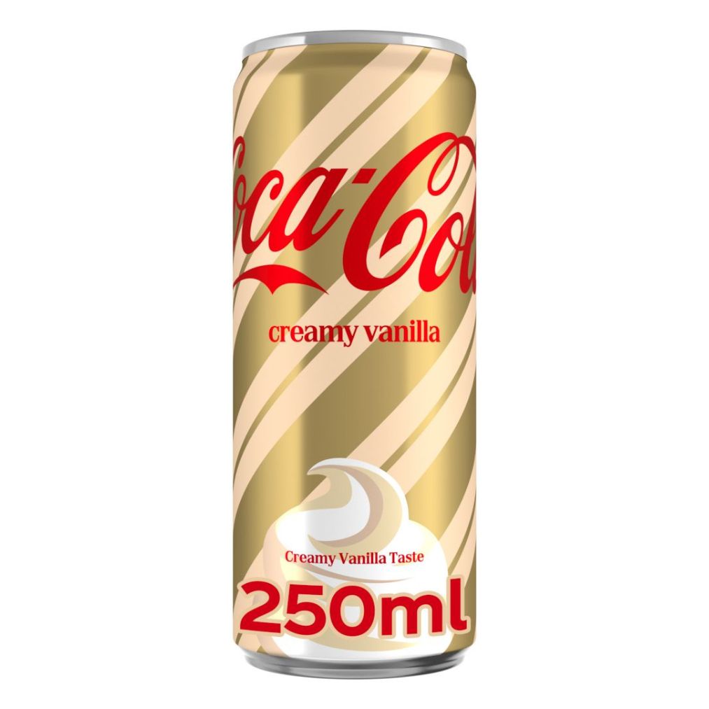 Coca Cola Creamy Vanille Blikjes 25cl Tray 24 Stuks