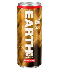 Earth Ice Coffee Cappuccino blikjes 25cl tray 12 stuks