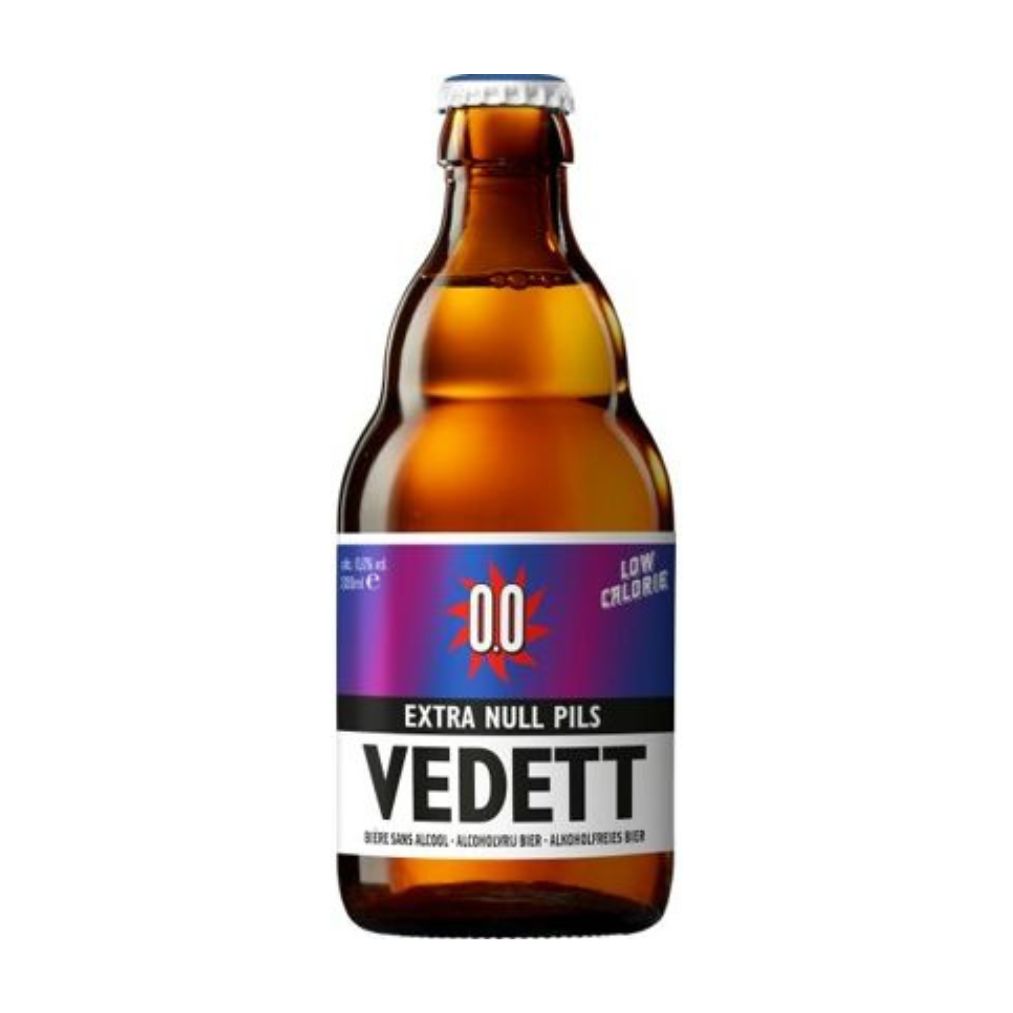 Vedett Extra 0.0% Bier Krat 24 Flesjes 33cl alcoholvrij Belgisch pils